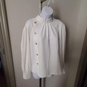 High Neck Button Detail